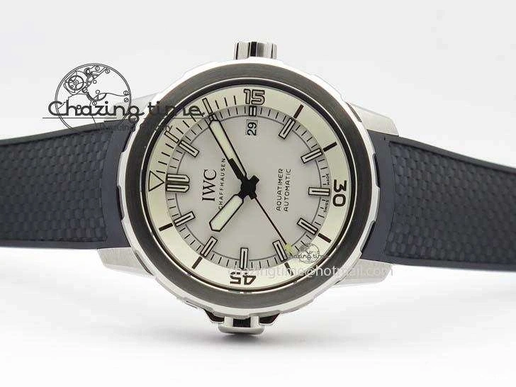 MIROTIME 0214 TechFriendly Aquatimer Automatic SS IW329003 V6F 1:1 Best Edition On Black Rubber Strap MIYOTA 7271